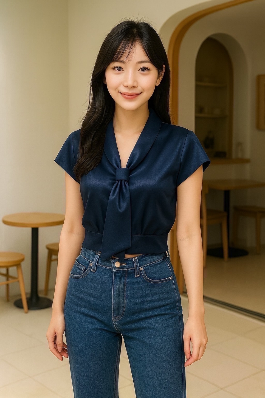 S__37036040_0.jpg - เสื้อครอปสั้น คอสอดไทด์ | https://pumpimshop.com