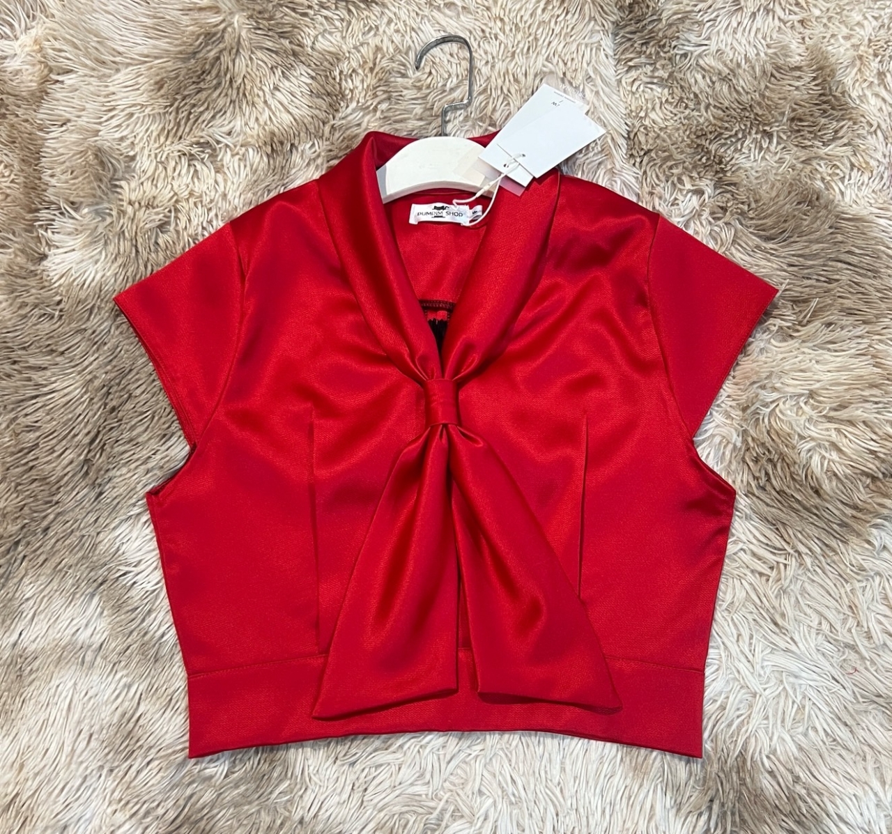 S__37126225_0.jpg - เสื้อครอปสั้น คอสอดไทด์ | https://pumpimshop.com